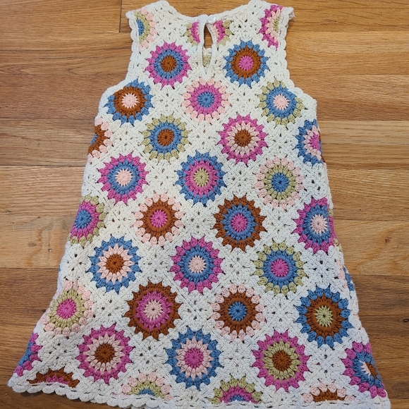 Zara Crochet Granny Core Sleeveless Dress - Picture 3 of 4